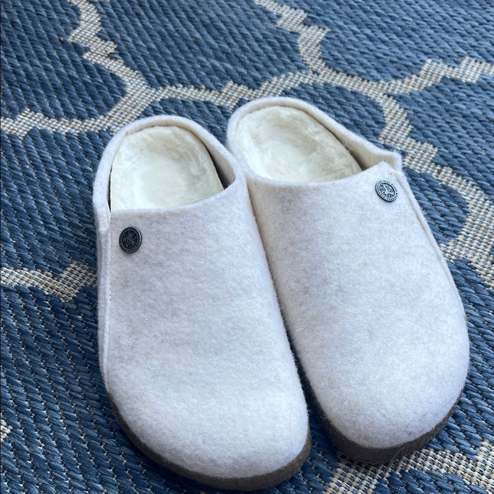 Birkenstock White Women's Slippers